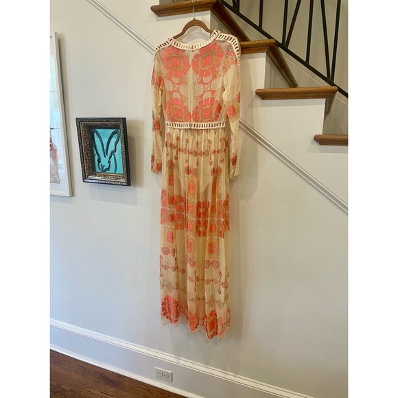 For Love and Lemons Long Sleeve Maxi Dress (Small) - Picture 4 of 6